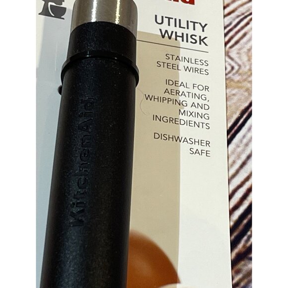 Kitchenaid black Whisk  KO060HOBA Stainless Steel New‎ With Tags! - Picture 2 of 2